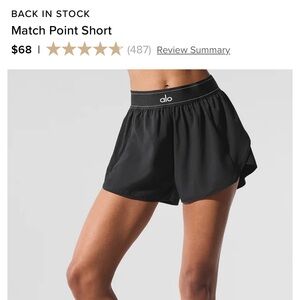 Alo Black Match Point Short